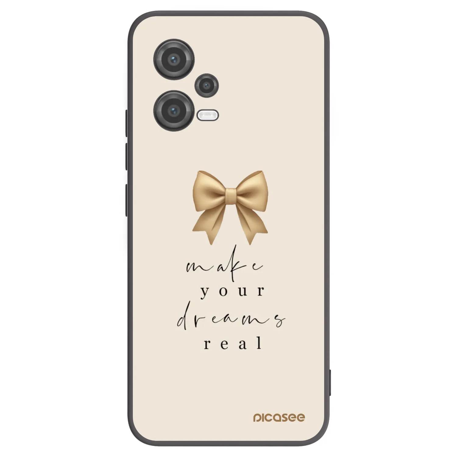 Picasee Μαύρη θήκη σιλικόνης για Xiaomi Poco X5 - Golden Dream