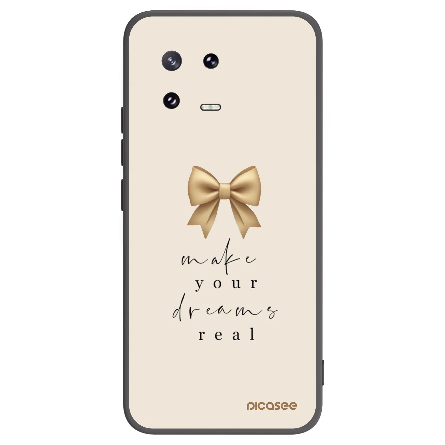 Picasee Μαύρη θήκη σιλικόνης για Xiaomi 13 Pro - Golden Dream