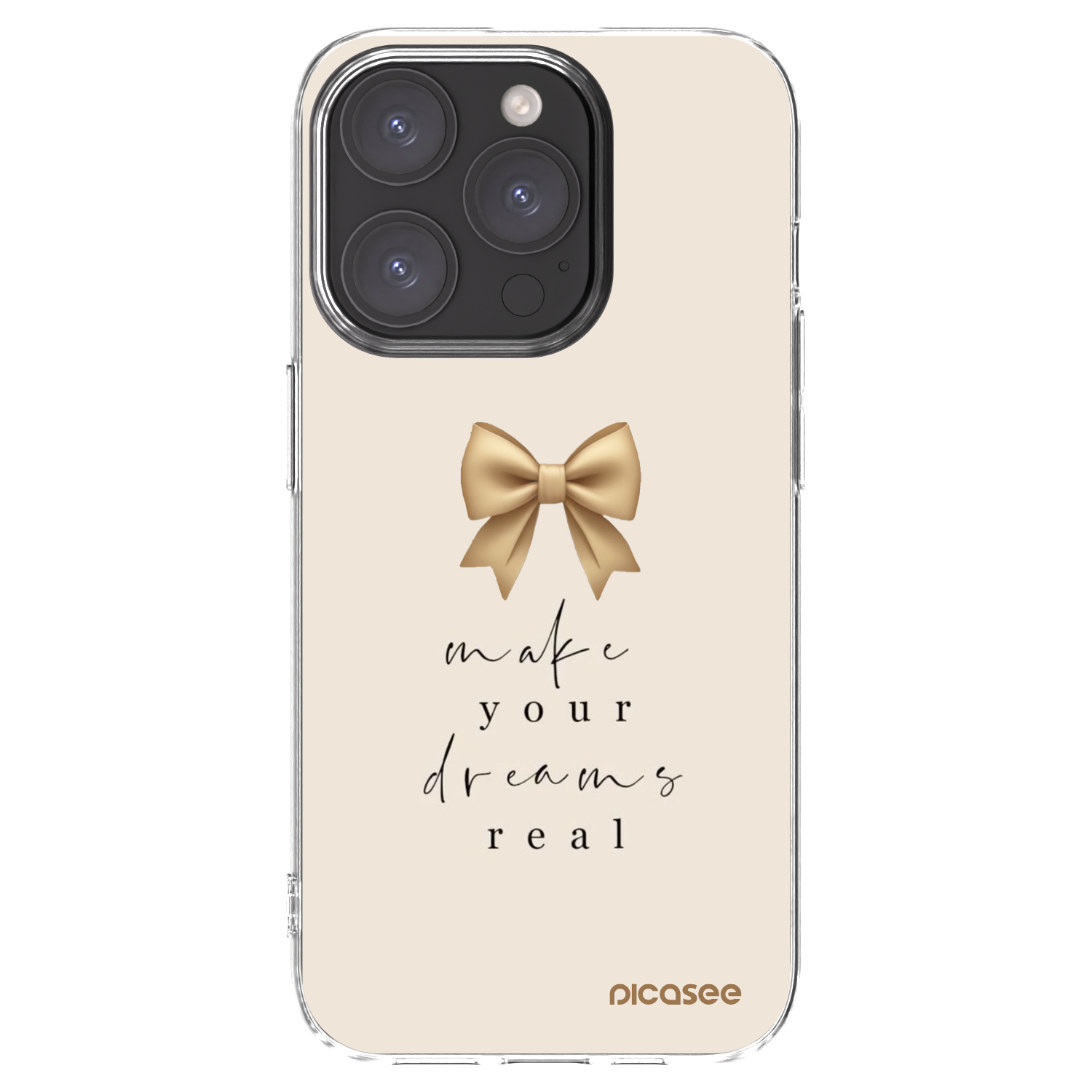 Picasee διαφανής θήκη σιλικόνης Apple iPhone 15 Pro - Golden Dream