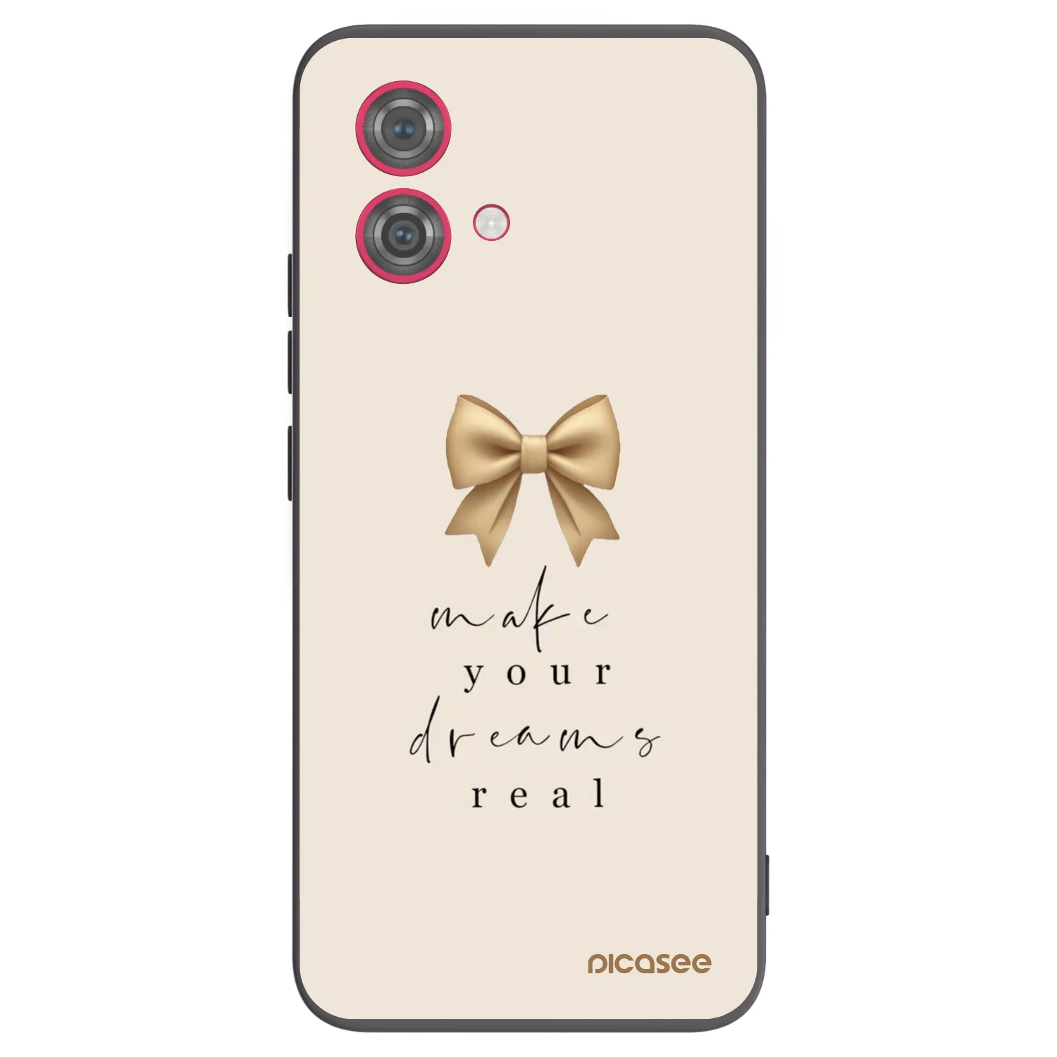 Picasee Μαύρη θήκη σιλικόνης για Motorola Moto G84 5G - Golden Dream