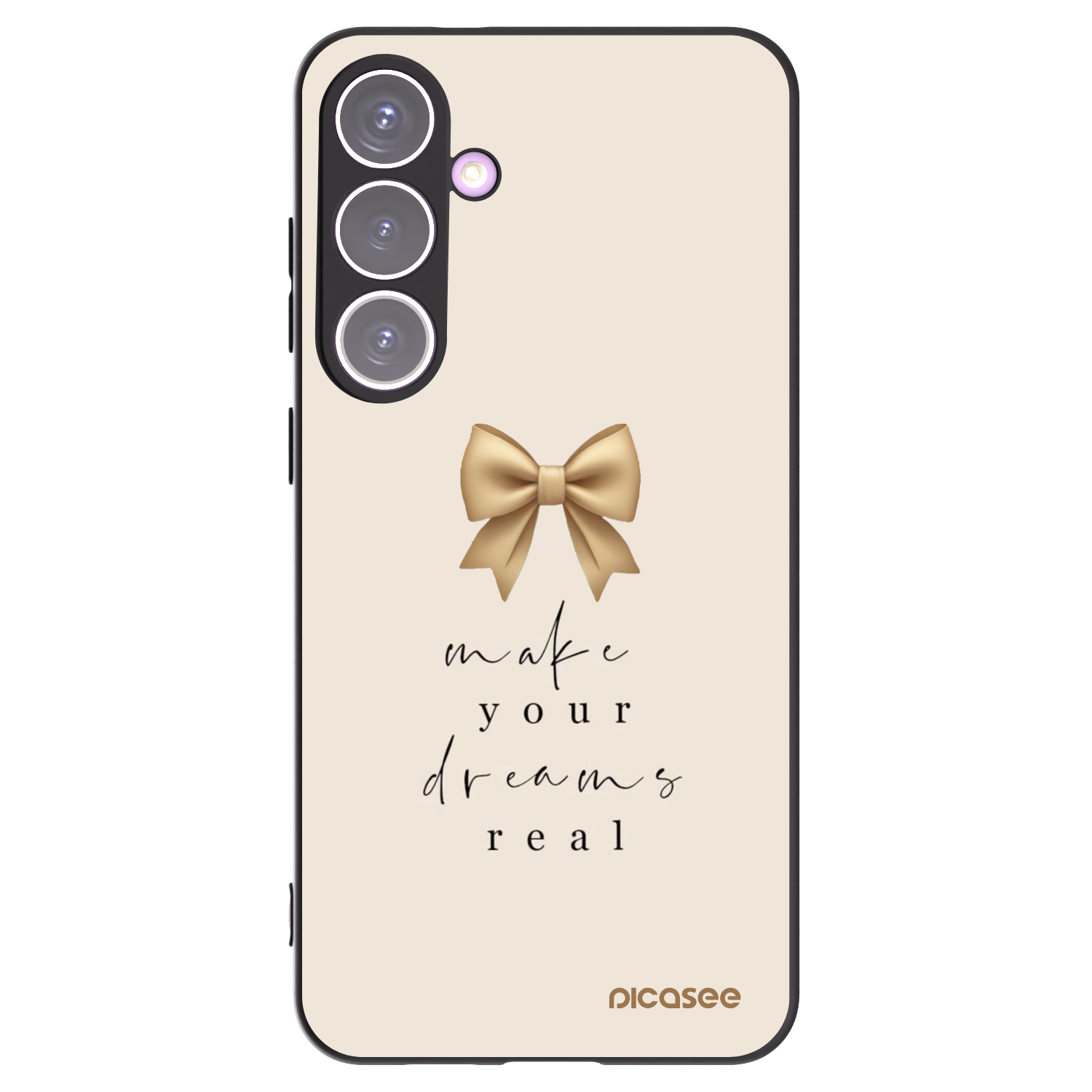 Picasee Μαύρη θήκη σιλικόνης για Samsung Galaxy S24+ S926B 5G - Golden Dream