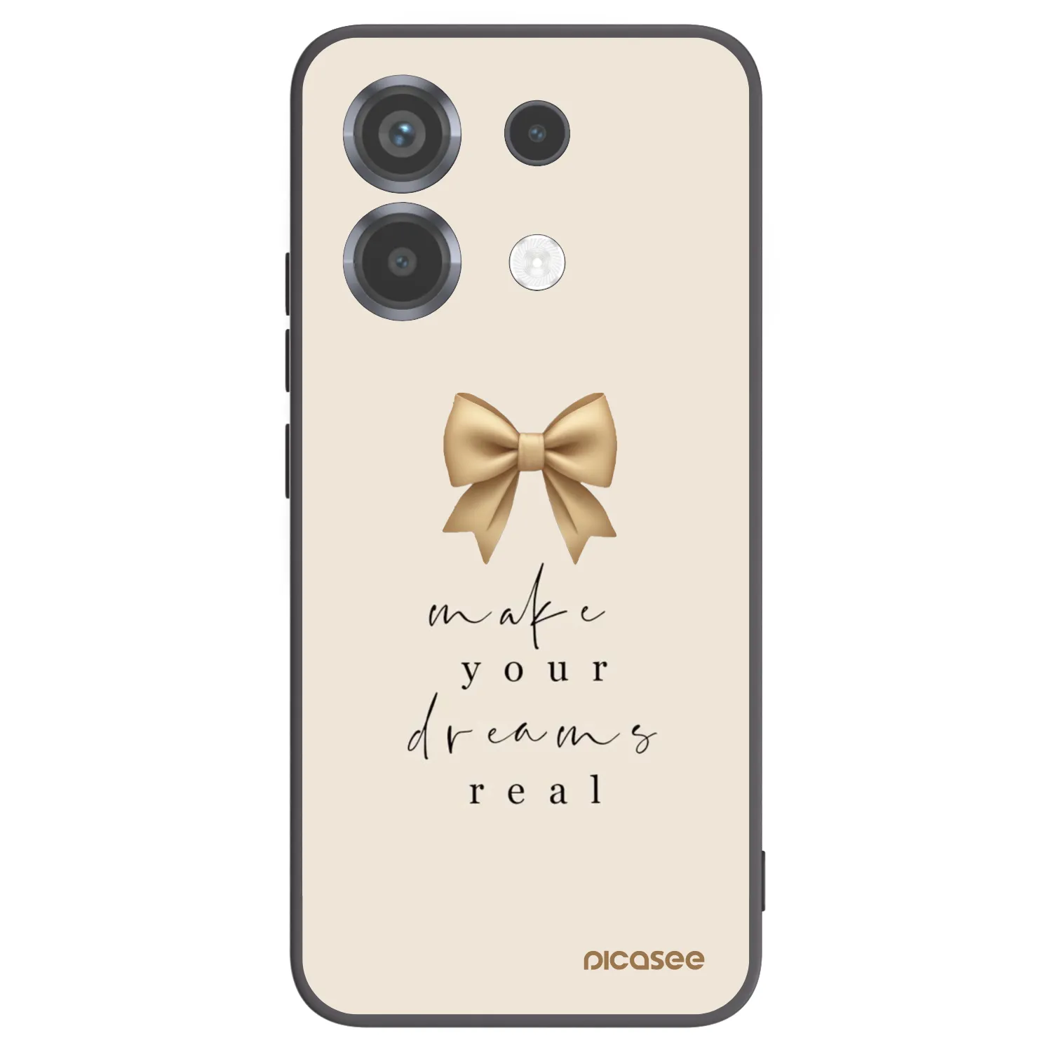Picasee Μαύρη θήκη σιλικόνης για Xiaomi Poco X6 - Golden Dream