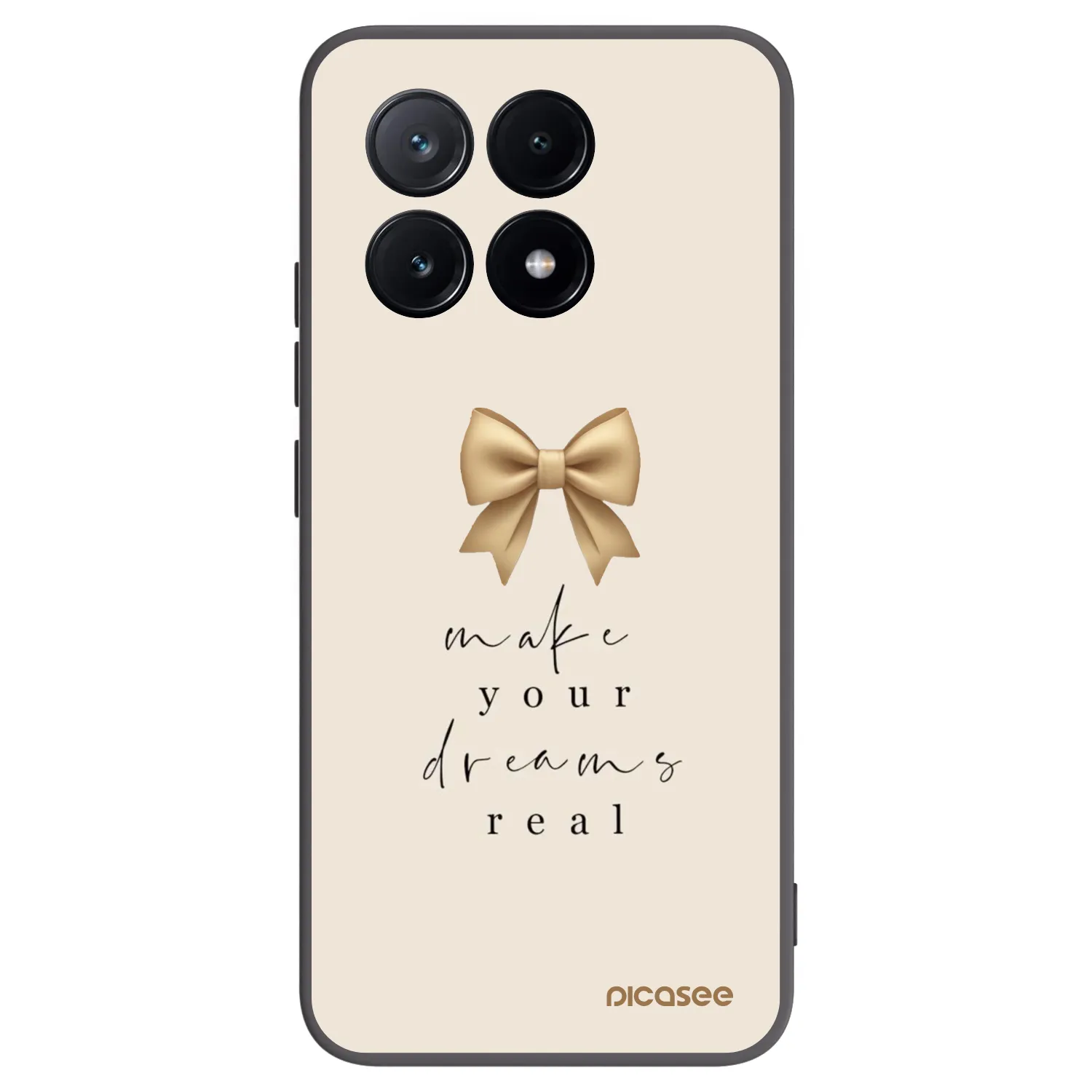 Picasee Μαύρη θήκη σιλικόνης για Xiaomi Poco X6 Pro - Golden Dream