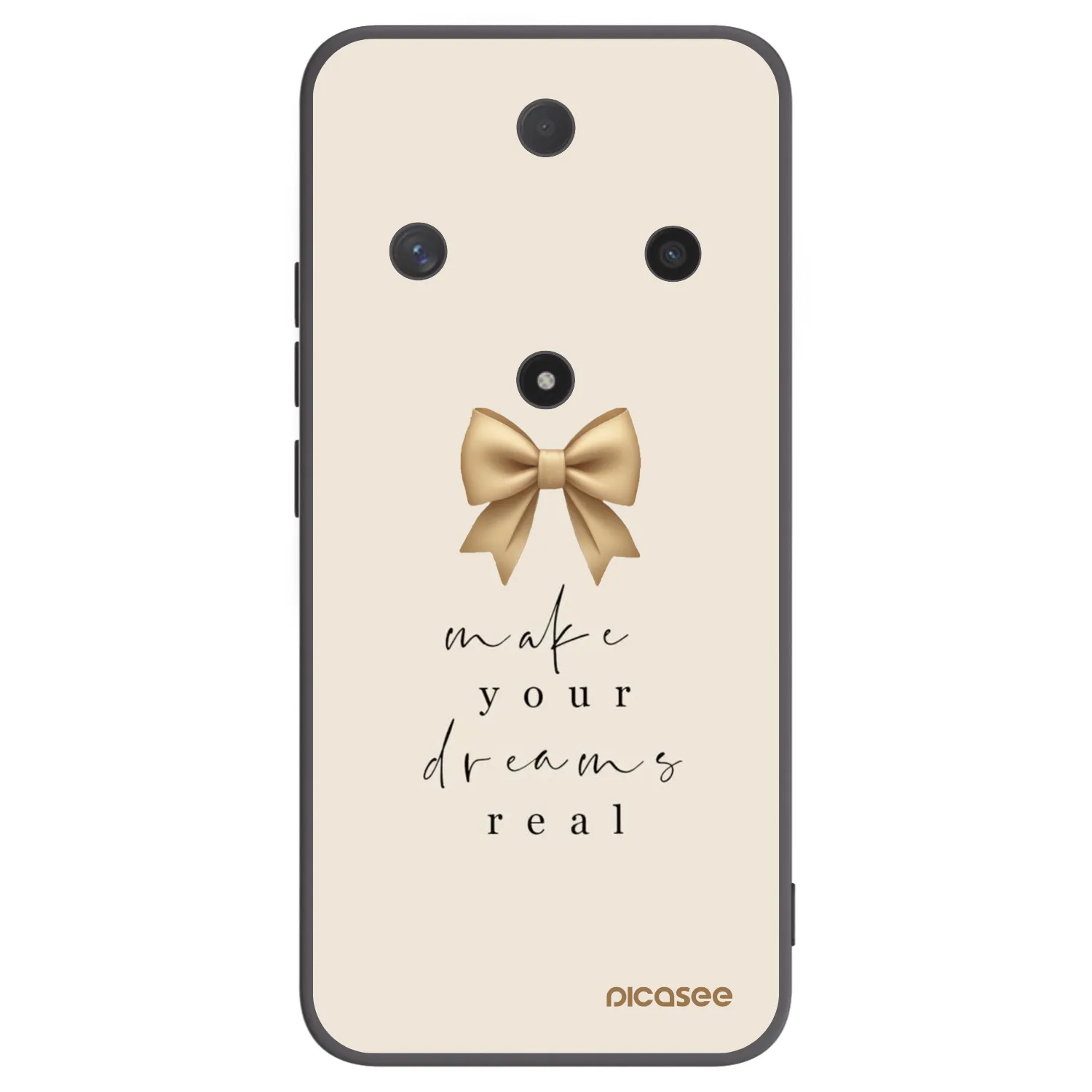 Picasee Μαύρη θήκη σιλικόνης για Honor Magic6 Lite 5G - Golden Dream