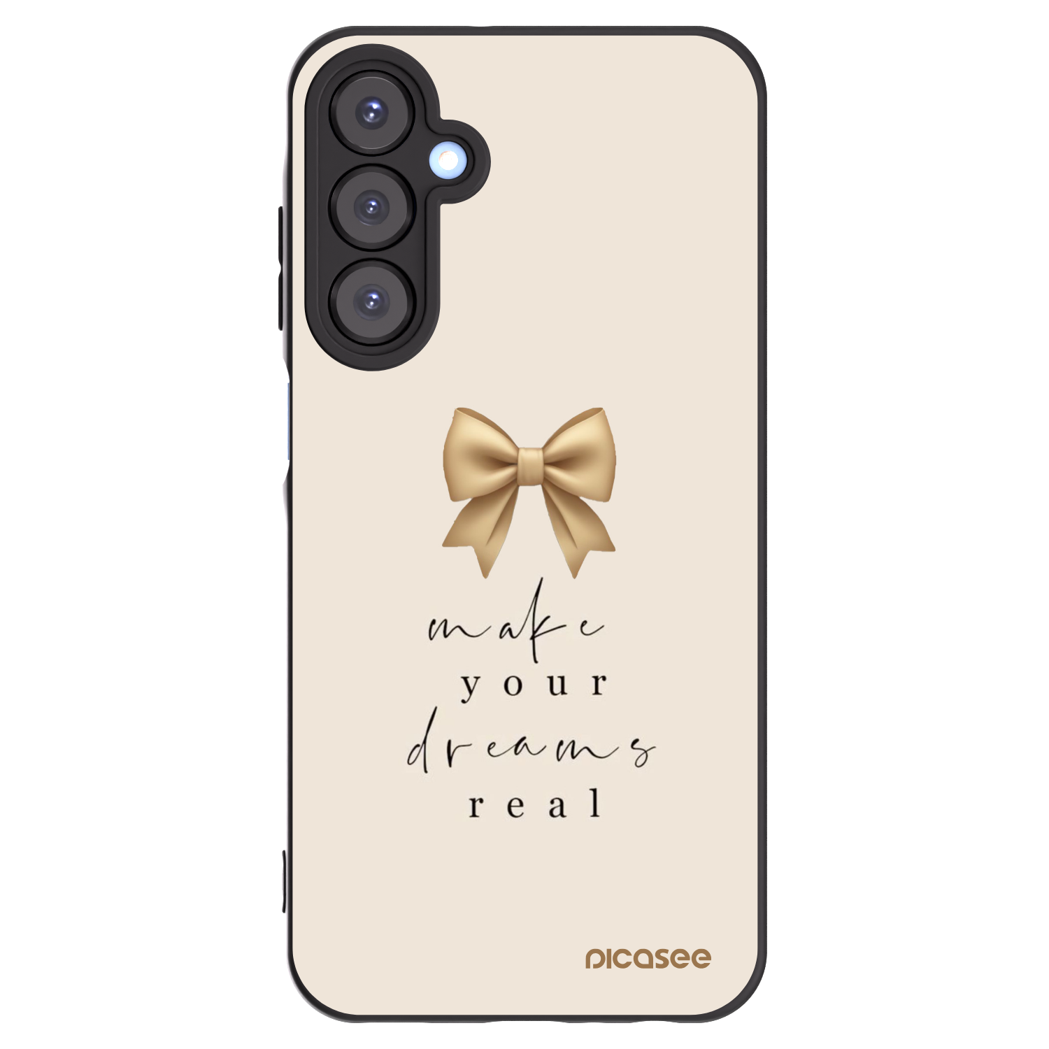 Picasee Μαύρη θήκη σιλικόνης για Samsung Galaxy A25 A256B 5G - Golden Dream