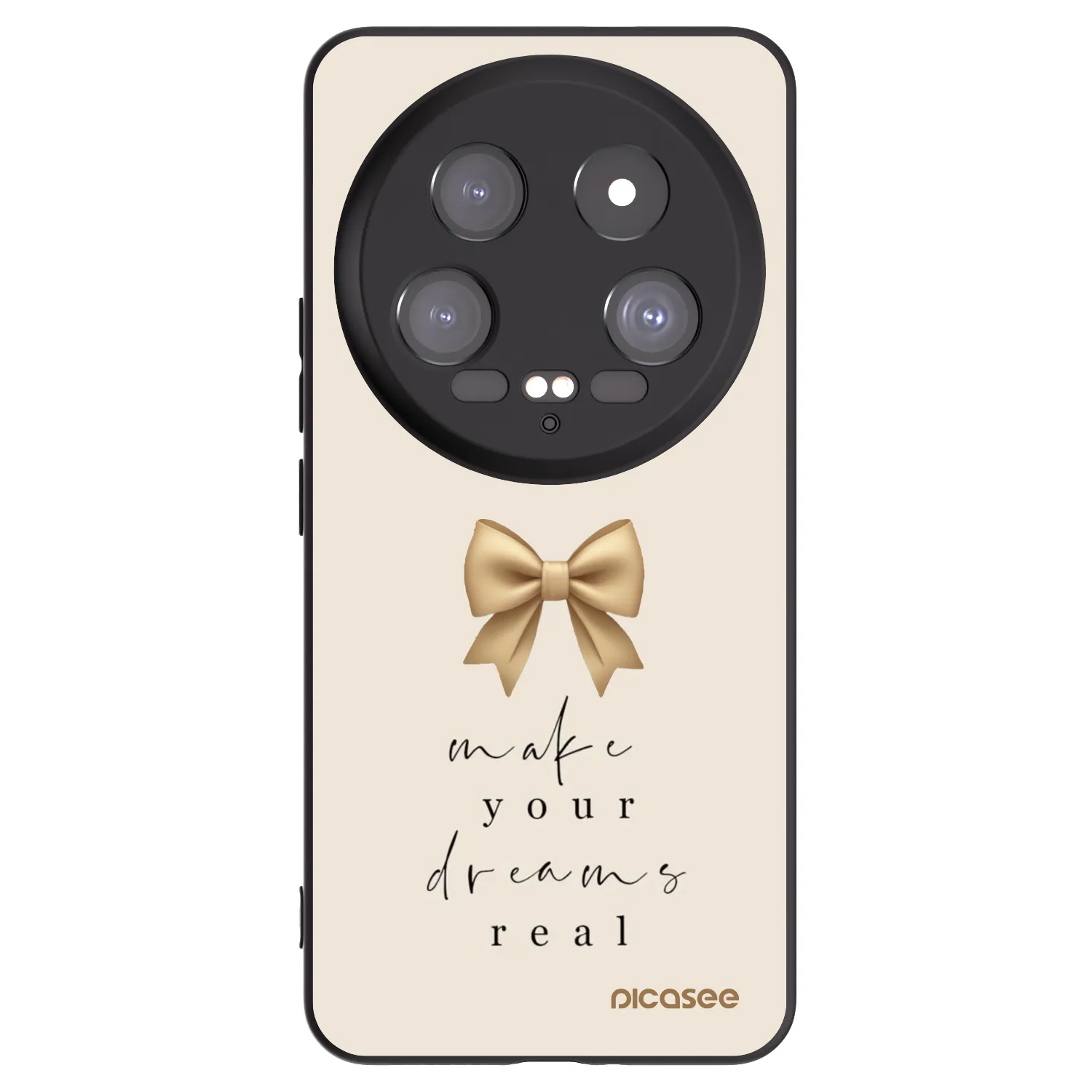 Picasee Μαύρη θήκη σιλικόνης για Xiaomi 14 Ultra - Golden Dream