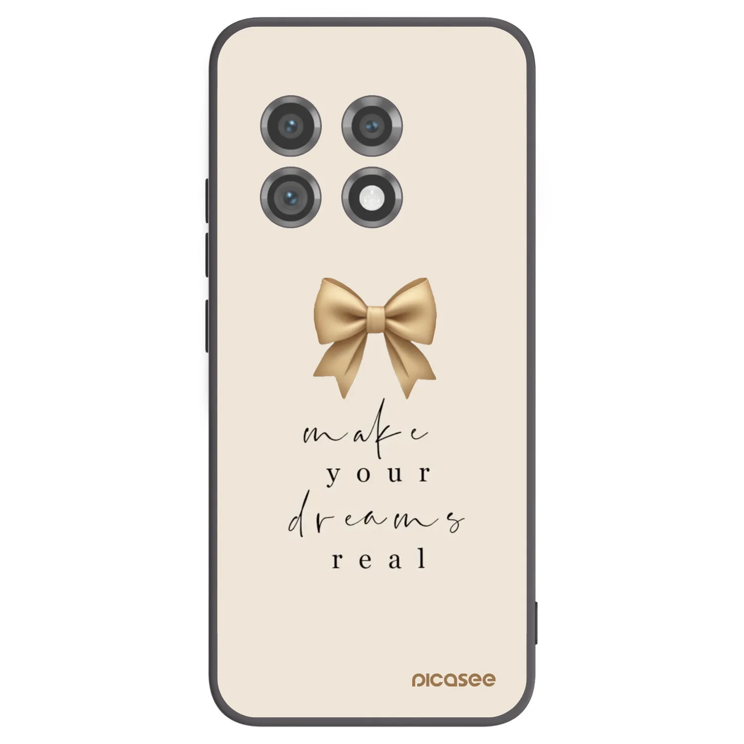 Picasee Μαύρη θήκη σιλικόνης για OnePlus 11 5G - Golden Dream