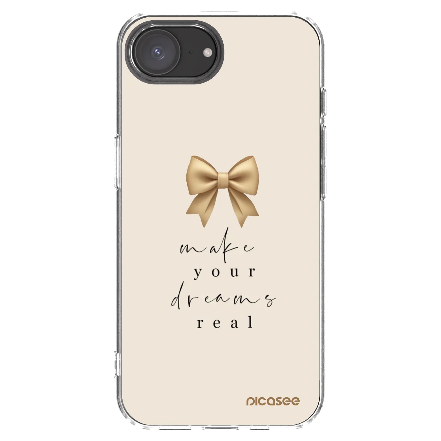 Picasee διαφανής θήκη σιλικόνης Apple iPhone 16e - Golden Dream