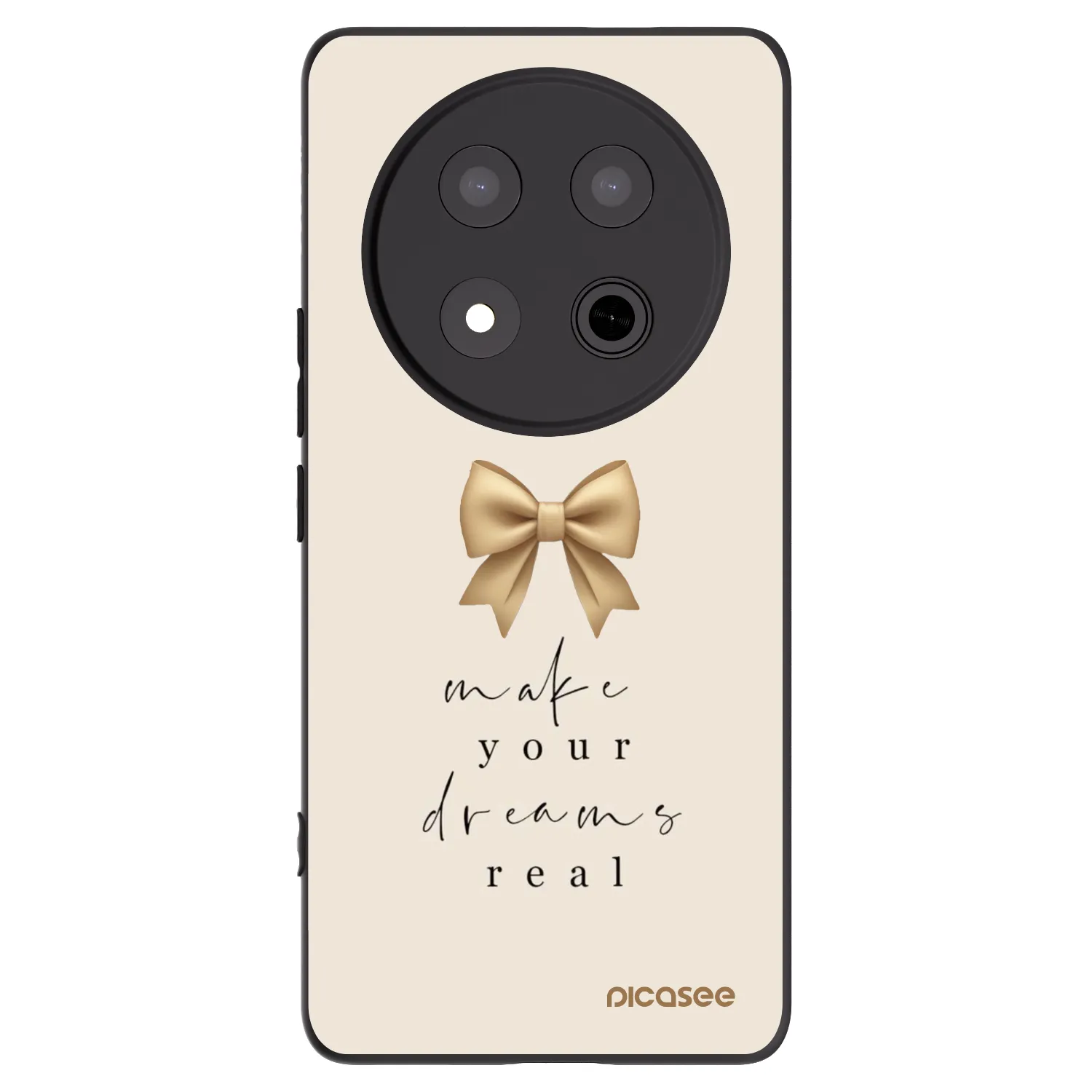 Picasee Μαύρη θήκη σιλικόνης για Honor Magic7 Lite 5G - Golden Dream