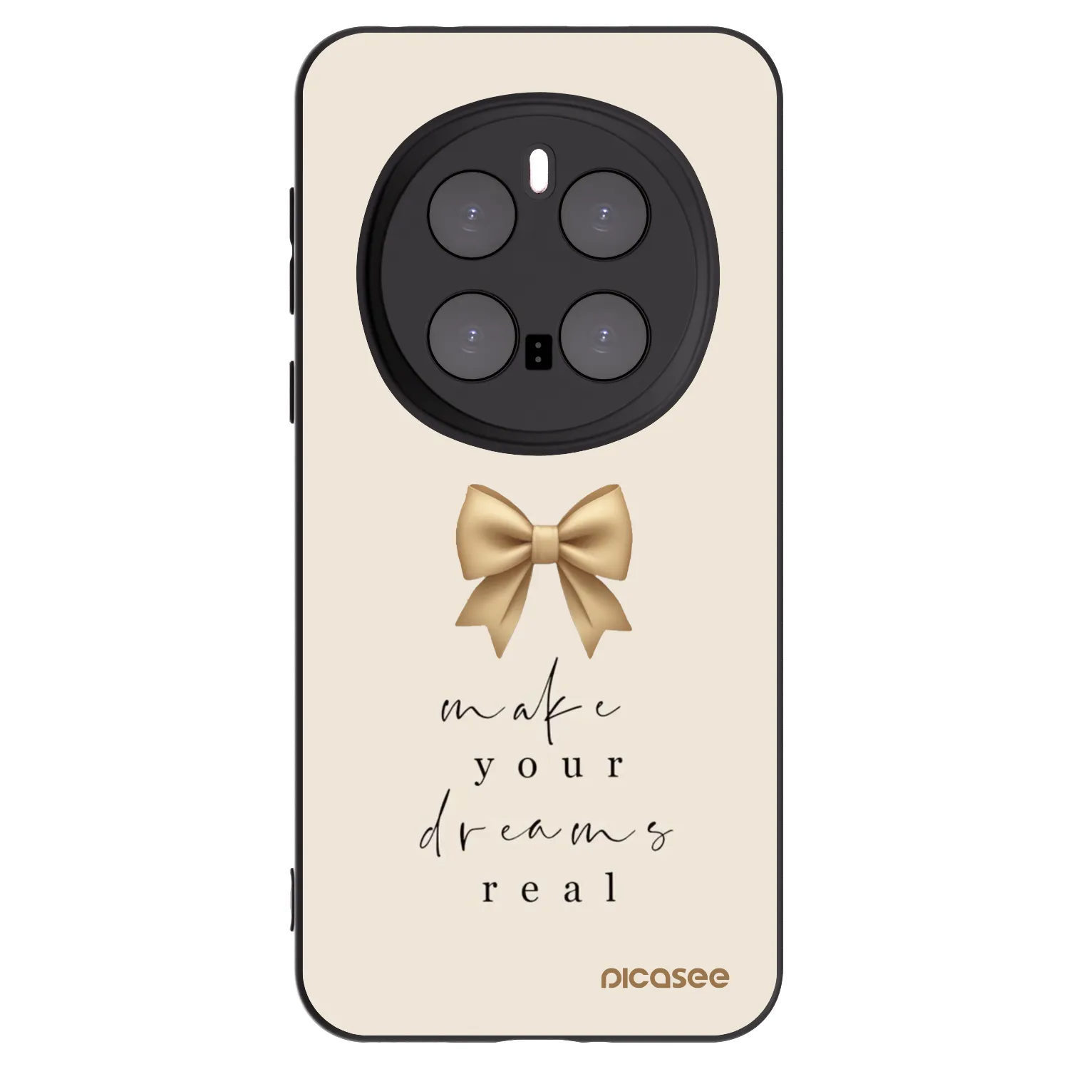 Picasee Μαύρη θήκη σιλικόνης για Honor Magic7 Pro 5G - Golden Dream
