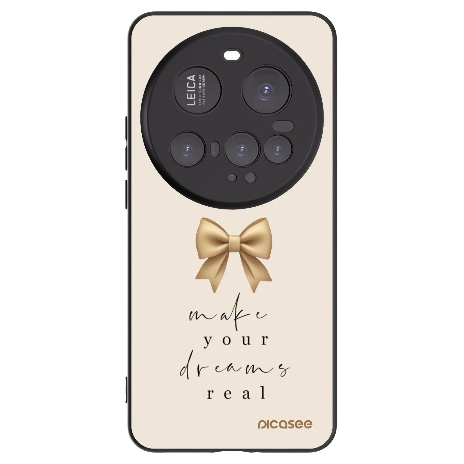 Picasee Μαύρη θήκη σιλικόνης για Xiaomi 15 Ultra - Golden Dream