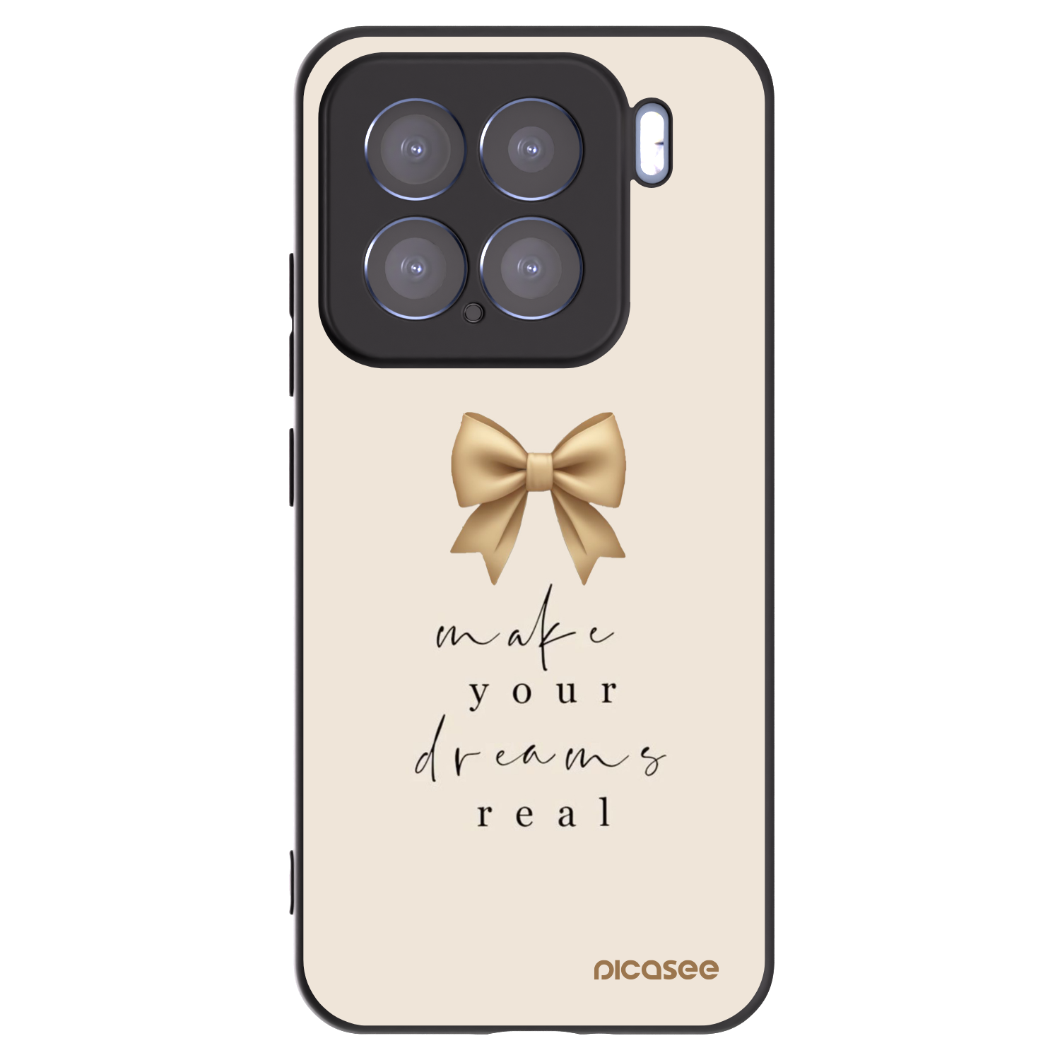 Picasee Μαύρη θήκη σιλικόνης για Xiaomi 15 - Golden Dream