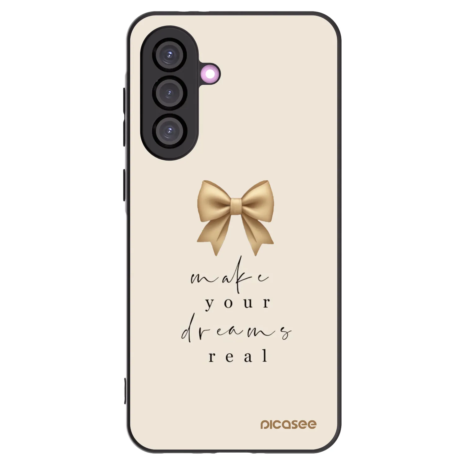 Picasee Μαύρη θήκη σιλικόνης για Samsung Galaxy A56 5G A566B - Golden Dream