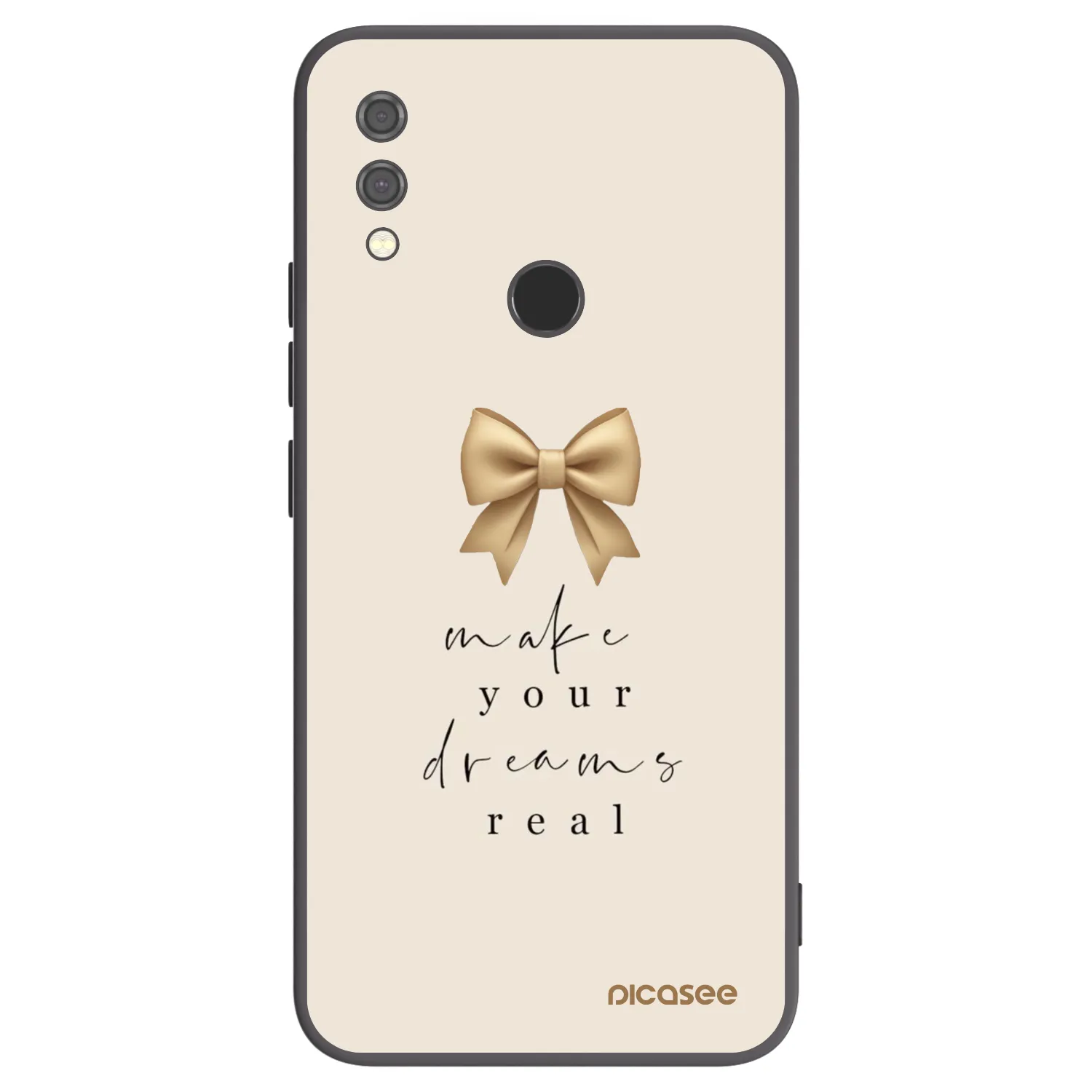Picasee Μαύρη θήκη σιλικόνης για Xiaomi Redmi Note 7 - Golden Dream