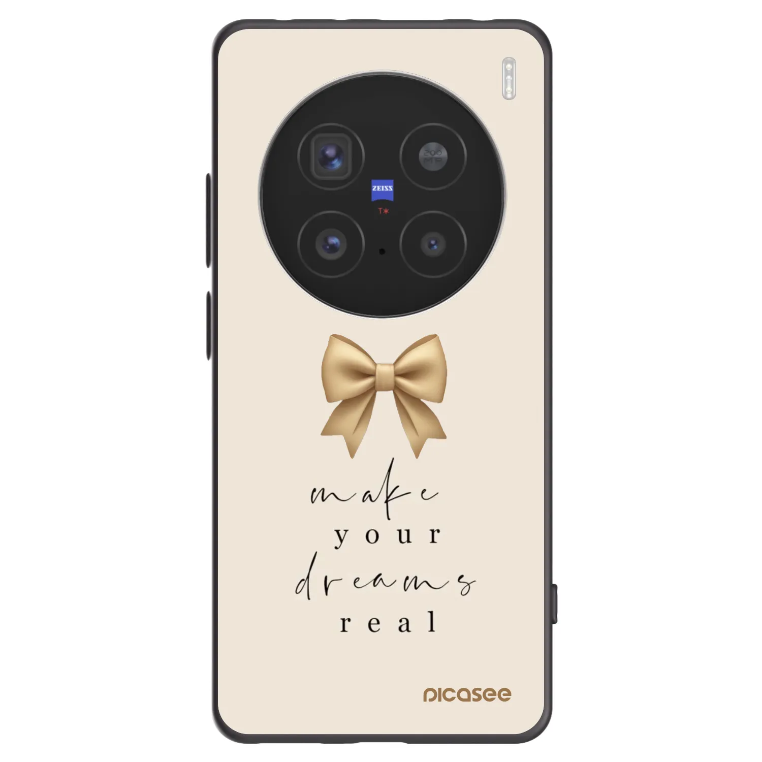 Picasee Μαύρη θήκη σιλικόνης για Vivo X200 Pro - Golden Dream