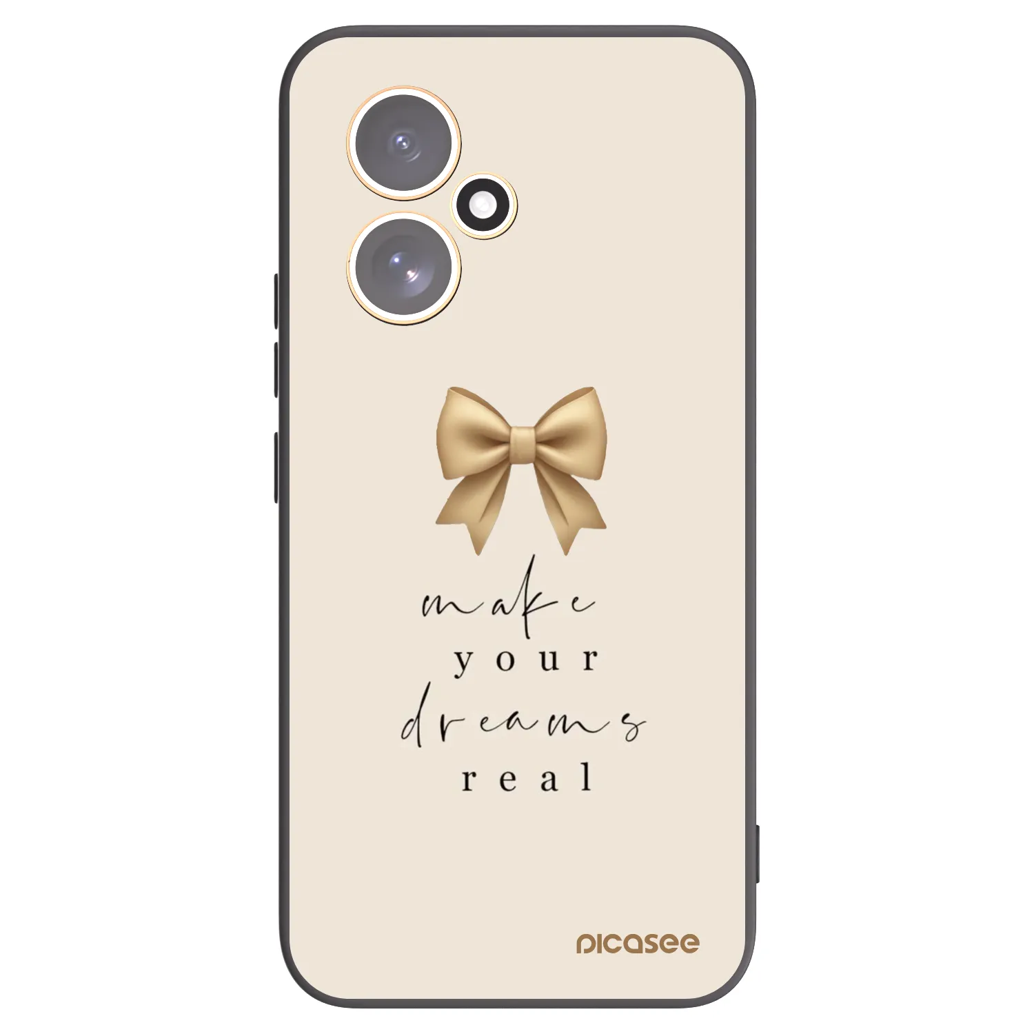 Picasee Μαύρη θήκη σιλικόνης για Honor 400 5G - Golden Dream
