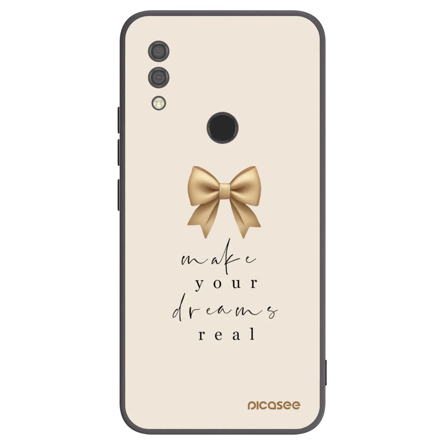 Picasee Μαύρη θήκη σιλικόνης για Xiaomi Redmi 7 - Golden Dream