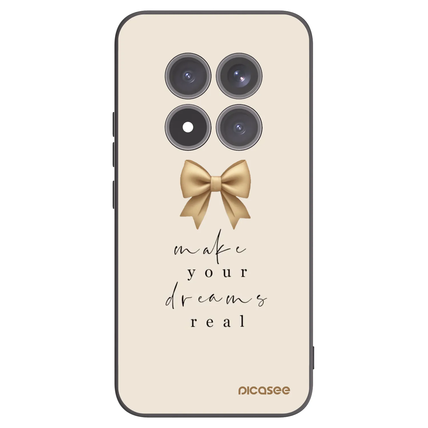 Picasee Μαύρη θήκη σιλικόνης για Xiaomi Redmi Note 15 Pro+ - Golden Dream