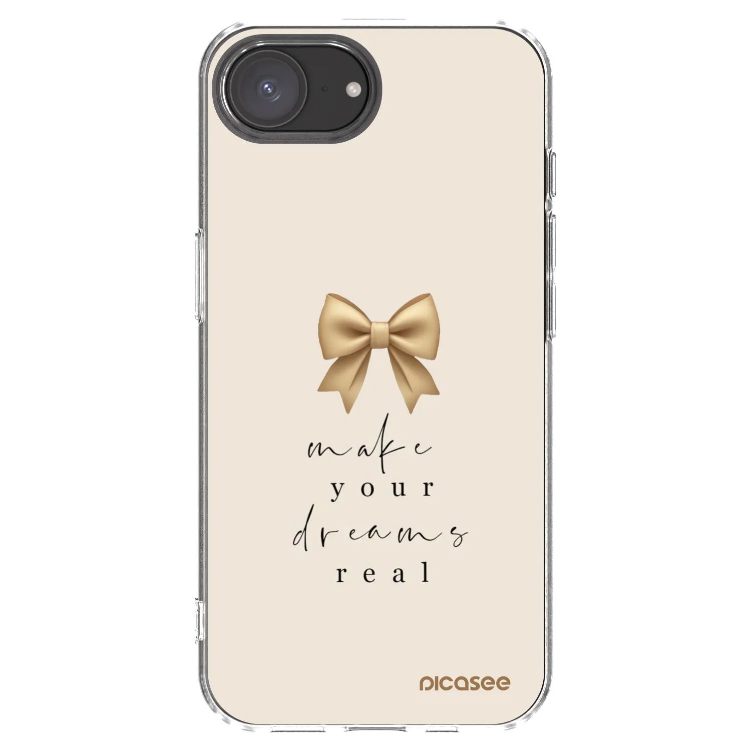 Picasee διαφανής θήκη σιλικόνης Apple iPhone 17e - Golden Dream