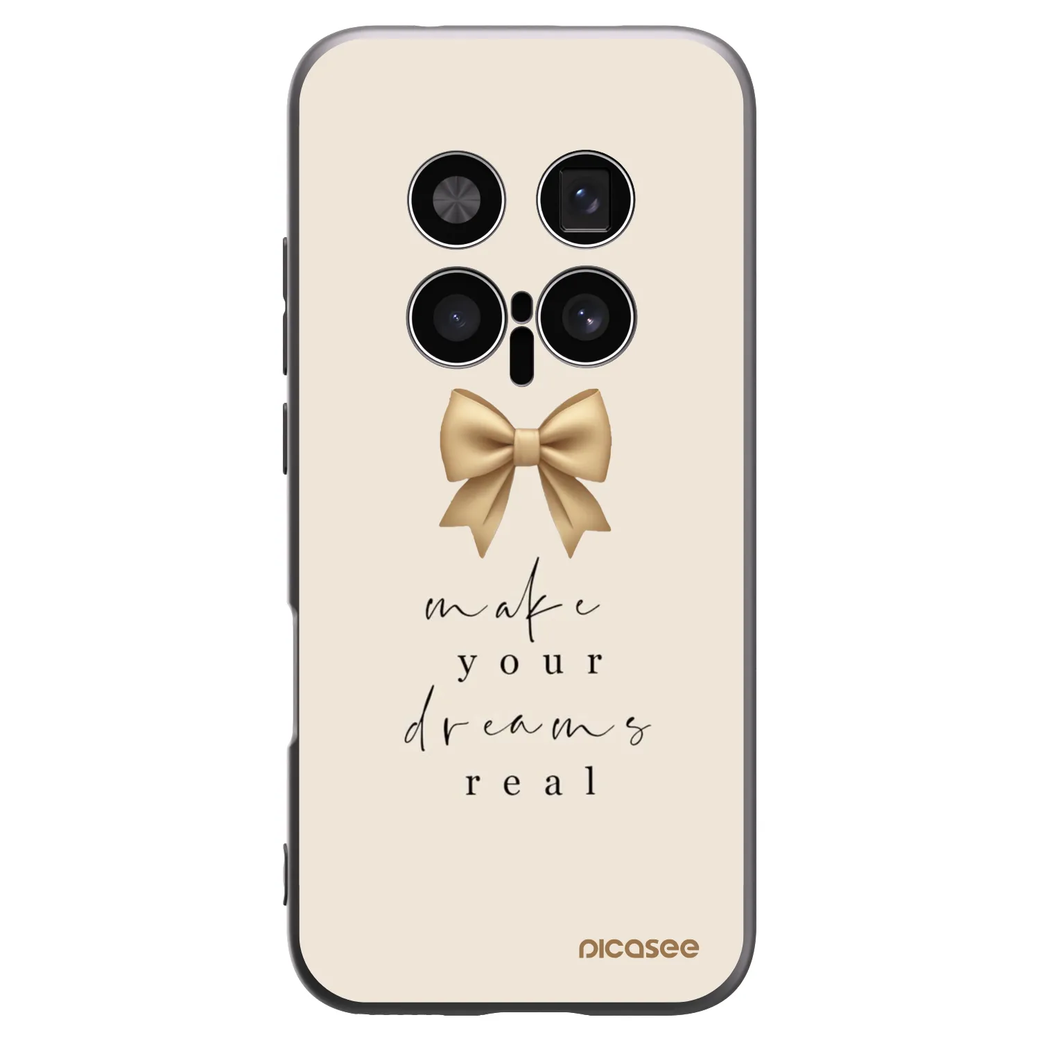 Picasee Μαύρη θήκη σιλικόνης για Honor Magic8 Pro 5G - Golden Dream