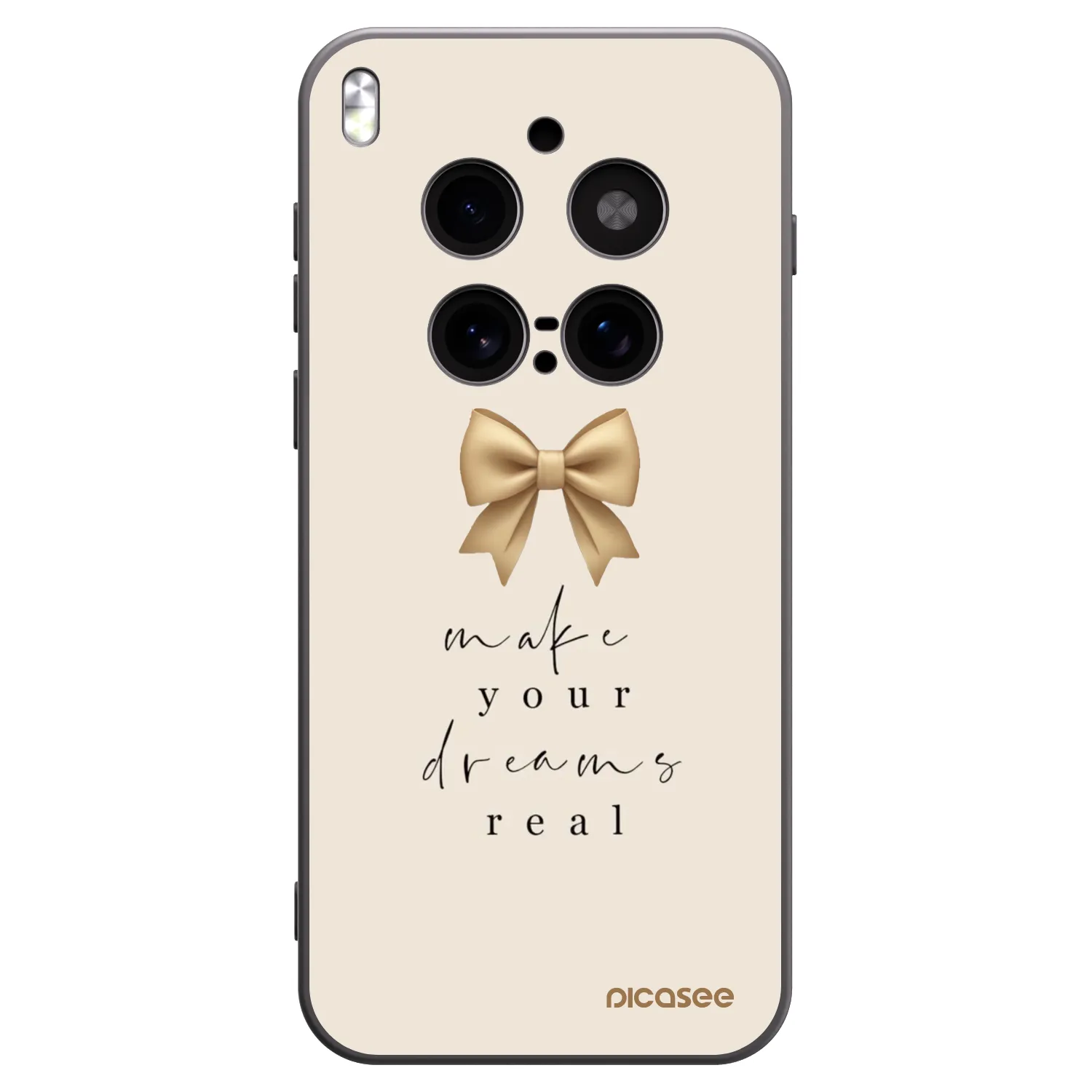 Picasee Μαύρη θήκη σιλικόνης για Vivo X300 Pro - Golden Dream