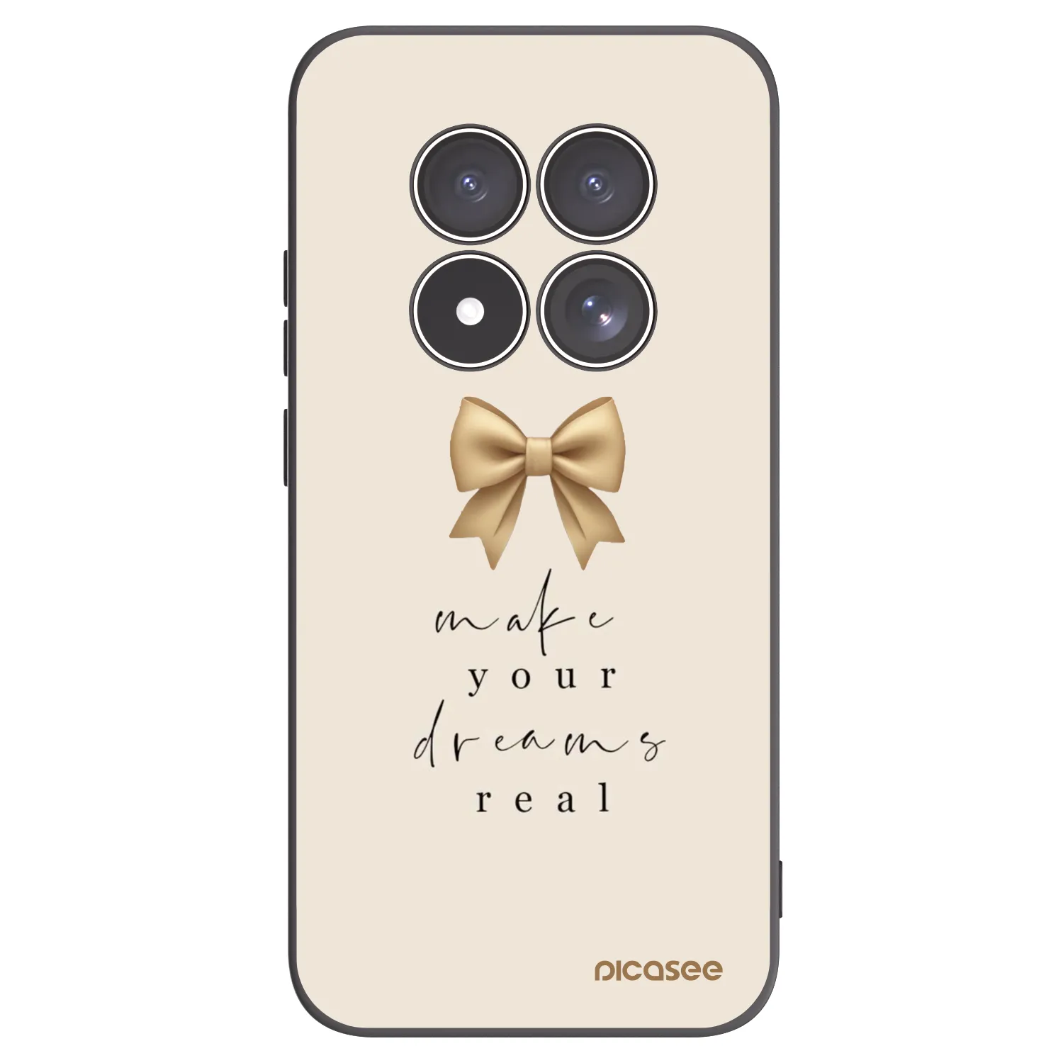 Picasee Μαύρη θήκη σιλικόνης για Xiaomi Redmi Note 15 Pro 5G - Golden Dream