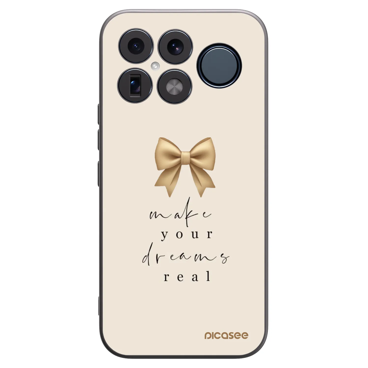 Picasee Μαύρη θήκη σιλικόνης για Xiaomi Poco F8 Ultra - Golden Dream