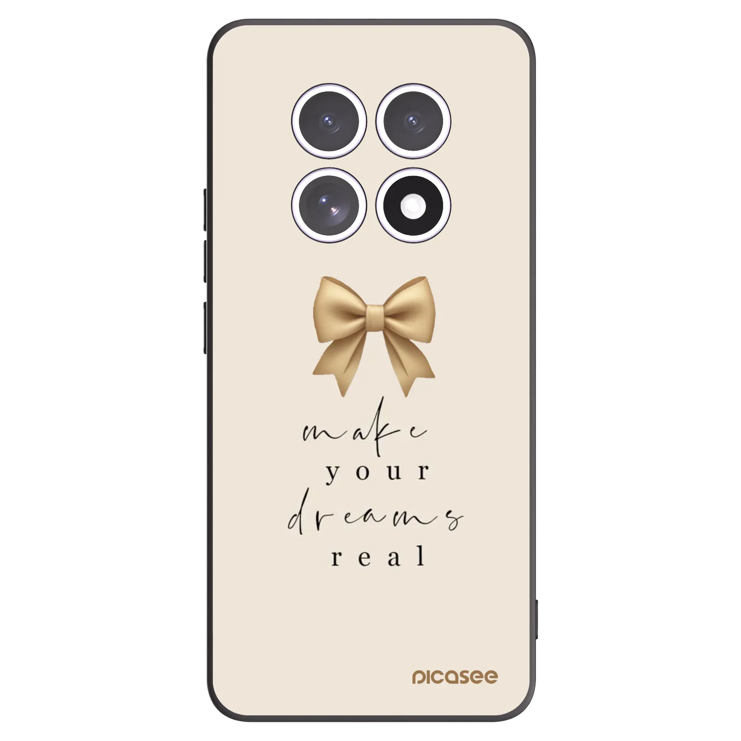 Picasee Μαύρη θήκη σιλικόνης για Xiaomi Redmi Note 15 5G - Golden Dream