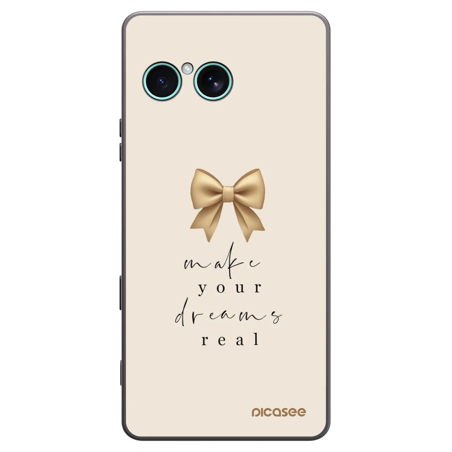 Picasee Μαύρη θήκη σιλικόνης για Sony Xperia 10 VII - Golden Dream