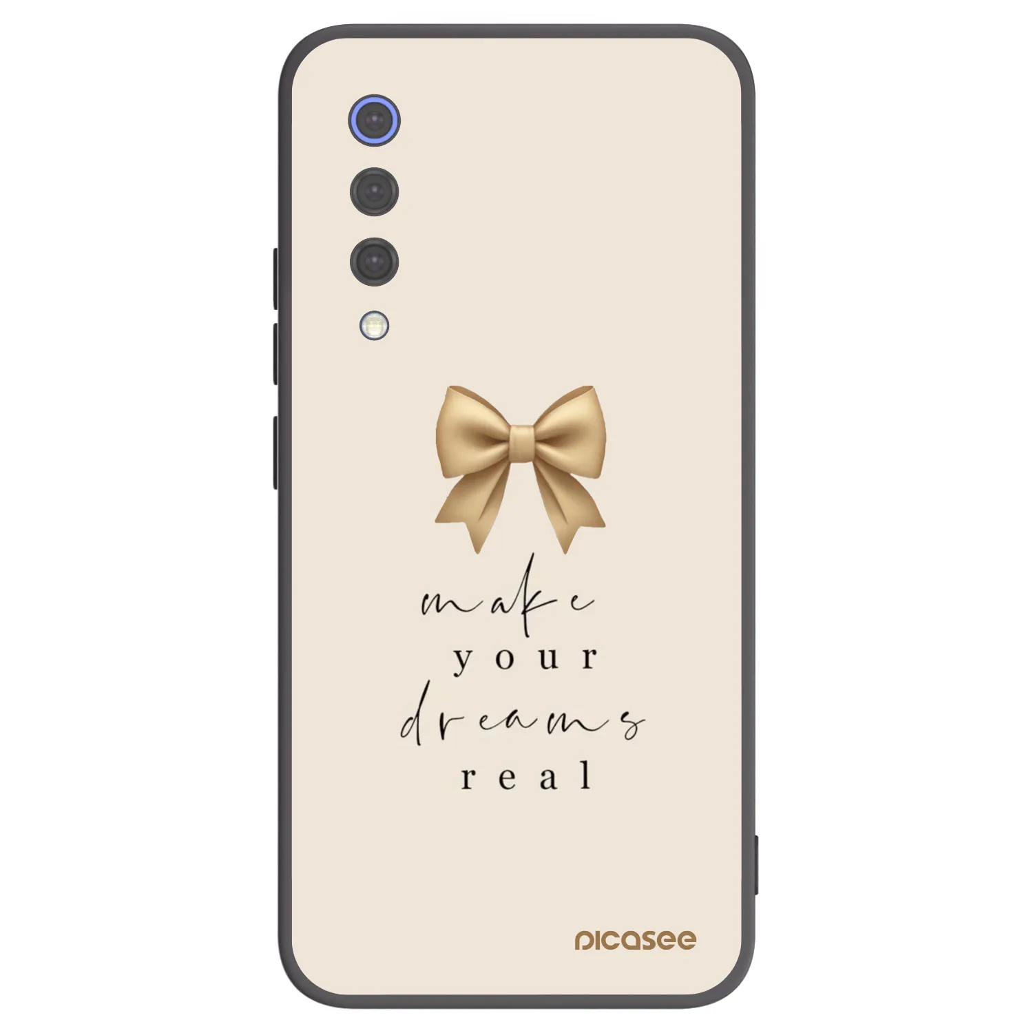 Picasee Μαύρη θήκη σιλικόνης για Xiaomi Mi 9 SE - Golden Dream