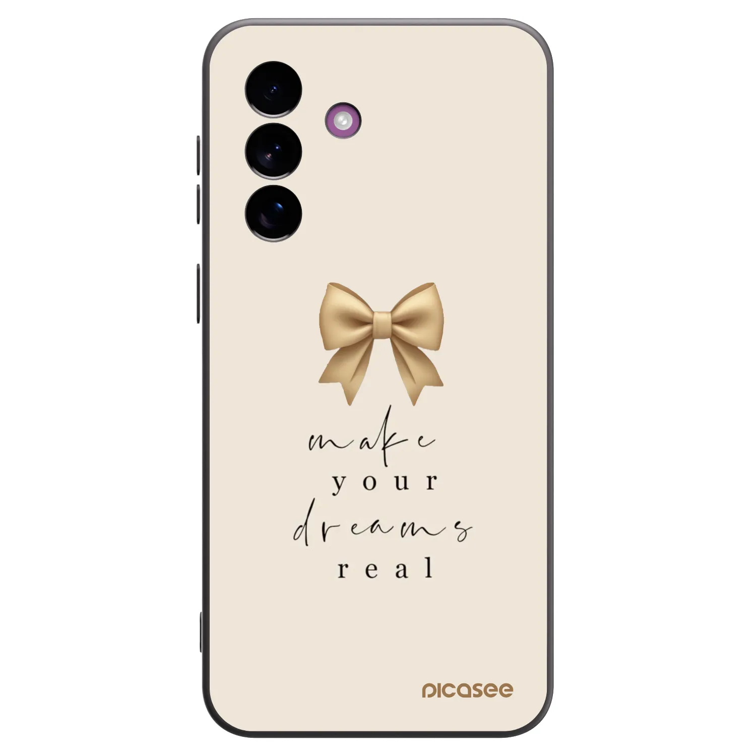 Picasee Μαύρη θήκη σιλικόνης για Samsung Galaxy A37 - Golden Dream