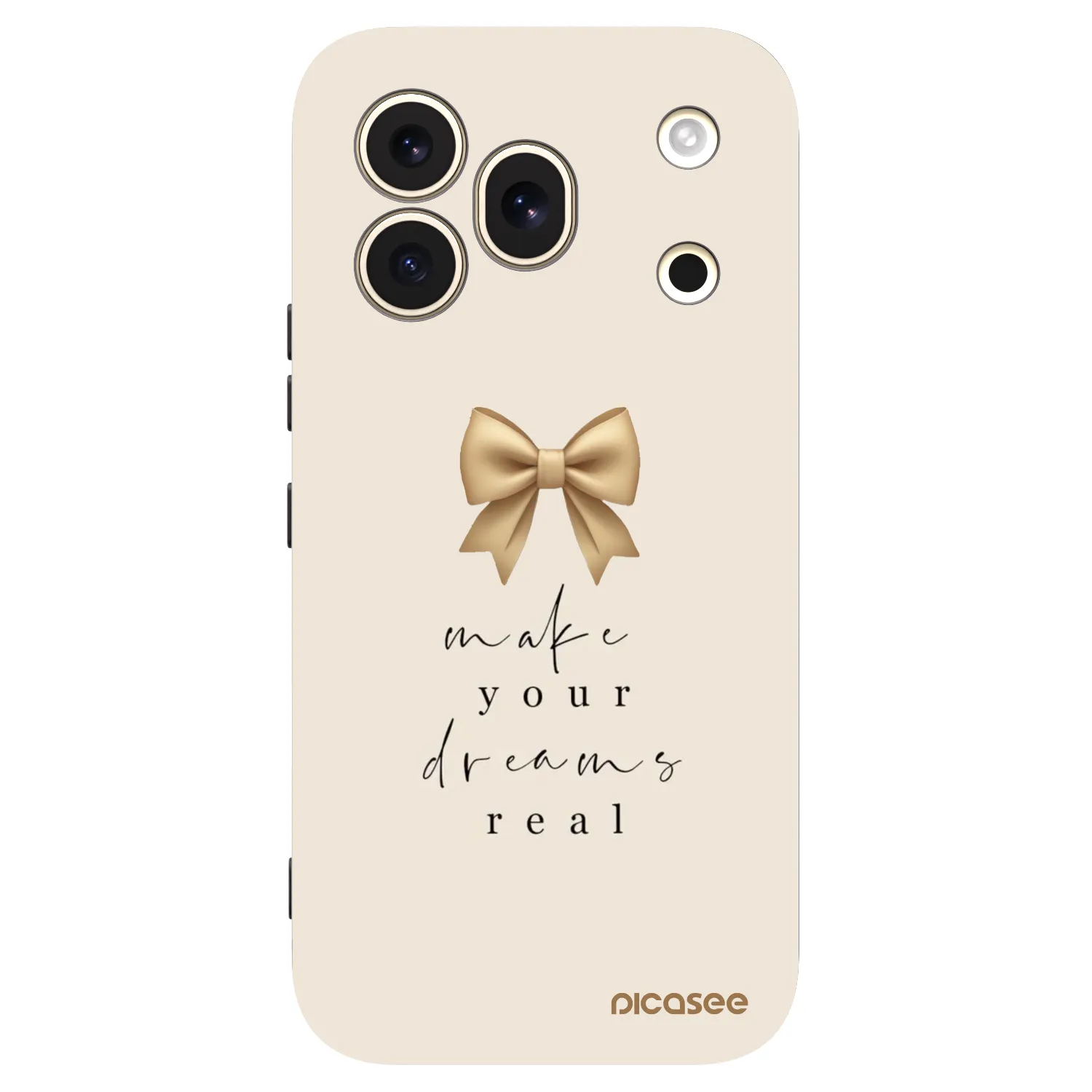Picasee Μαύρη θήκη σιλικόνης για Honor 600 Pro - Golden Dream