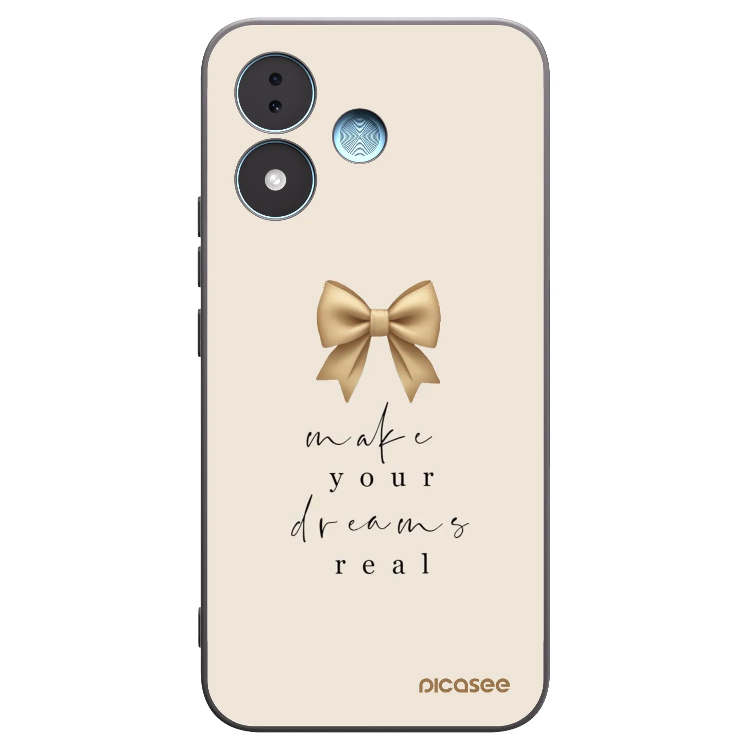 Picasee Μαύρη θήκη σιλικόνης για Xiaomi Redmi Note 17 5G - Golden Dream