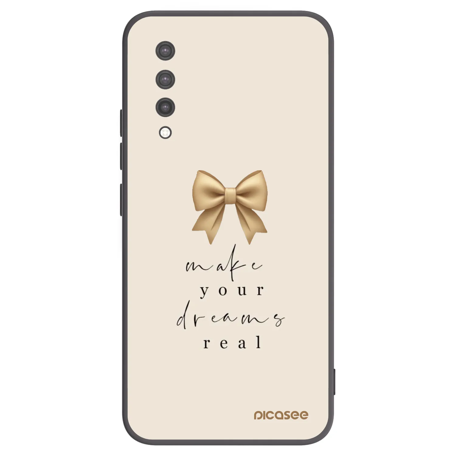 Picasee Μαύρη θήκη σιλικόνης για Xiaomi Mi 9 Lite - Golden Dream