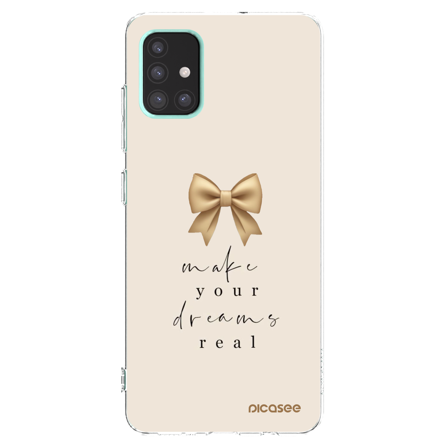 Picasee διαφανής θήκη σιλικόνης Samsung Galaxy A51 A515F - Golden Dream