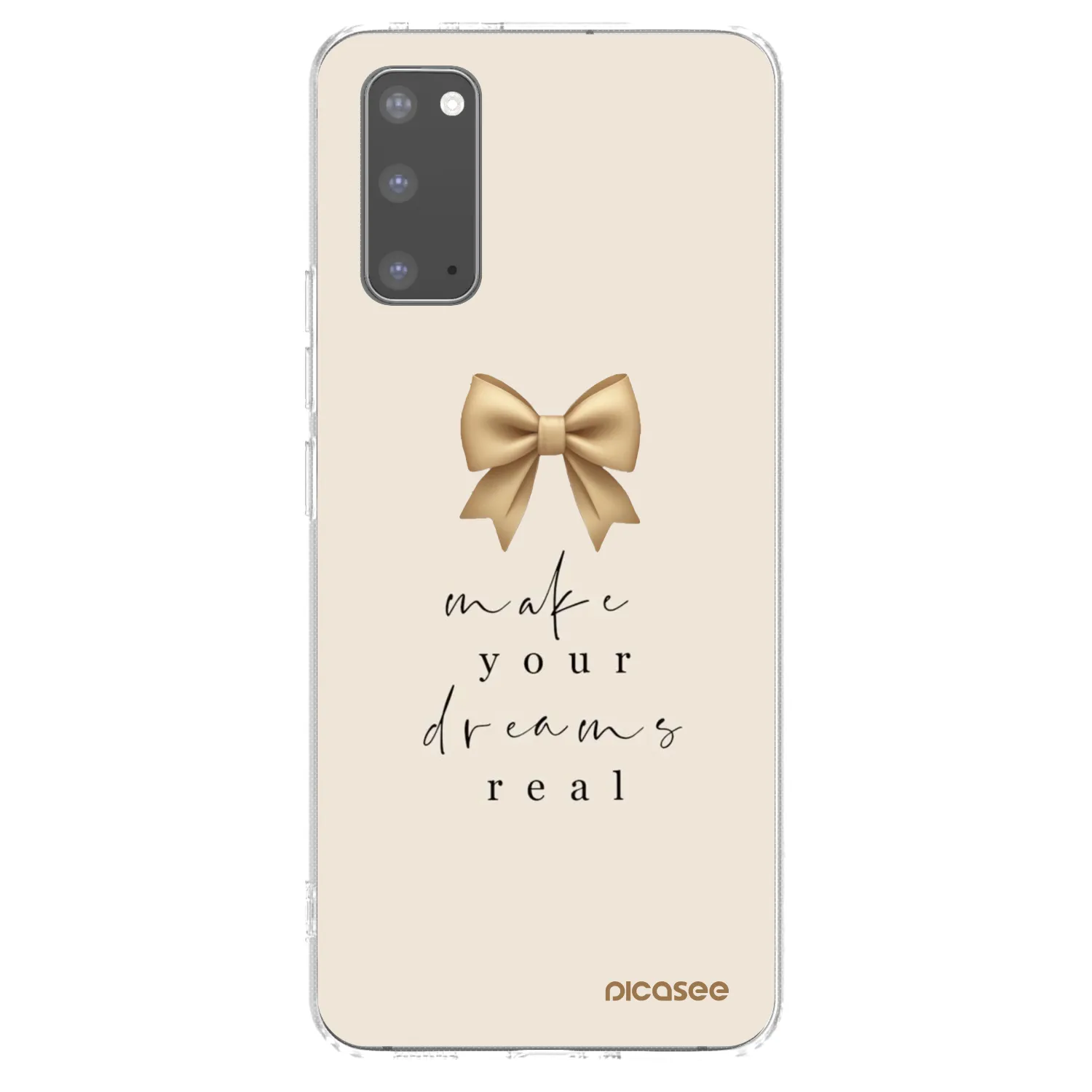 Picasee διαφανής θήκη σιλικόνης Samsung Galaxy S20 G980F - Golden Dream