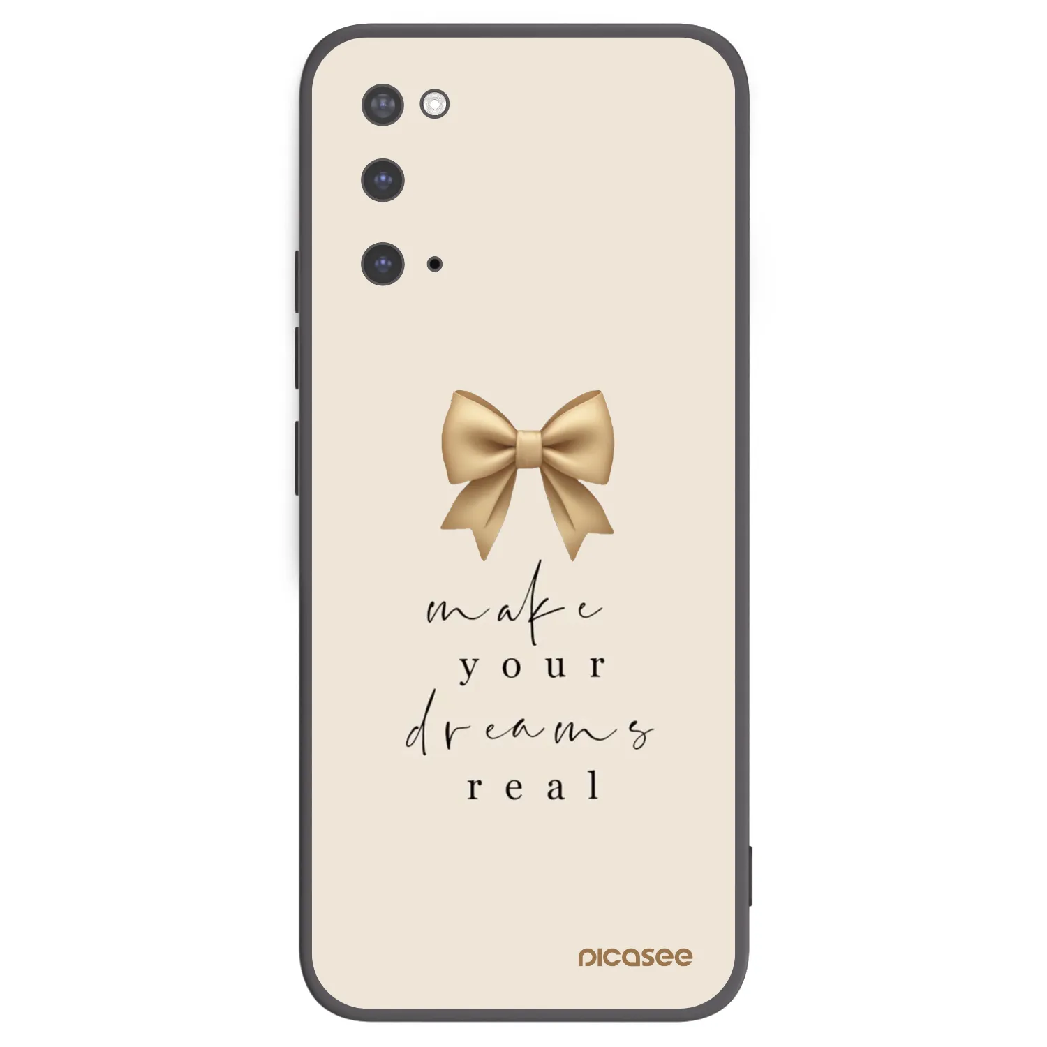 Picasee Μαύρη θήκη σιλικόνης για Samsung Galaxy S20 G980F - Golden Dream
