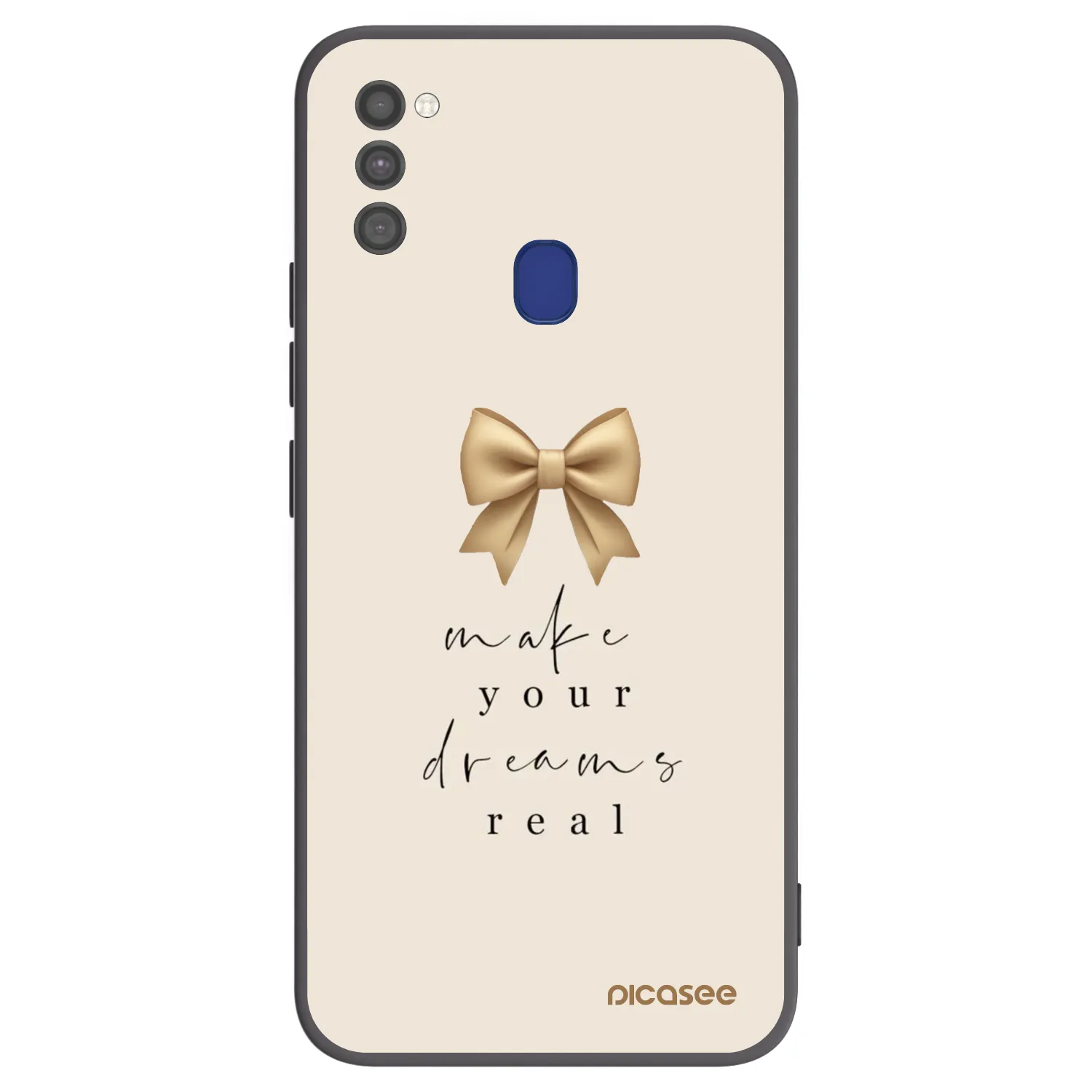 Picasee Μαύρη θήκη σιλικόνης για Samsung Galaxy M21 M215F - Golden Dream