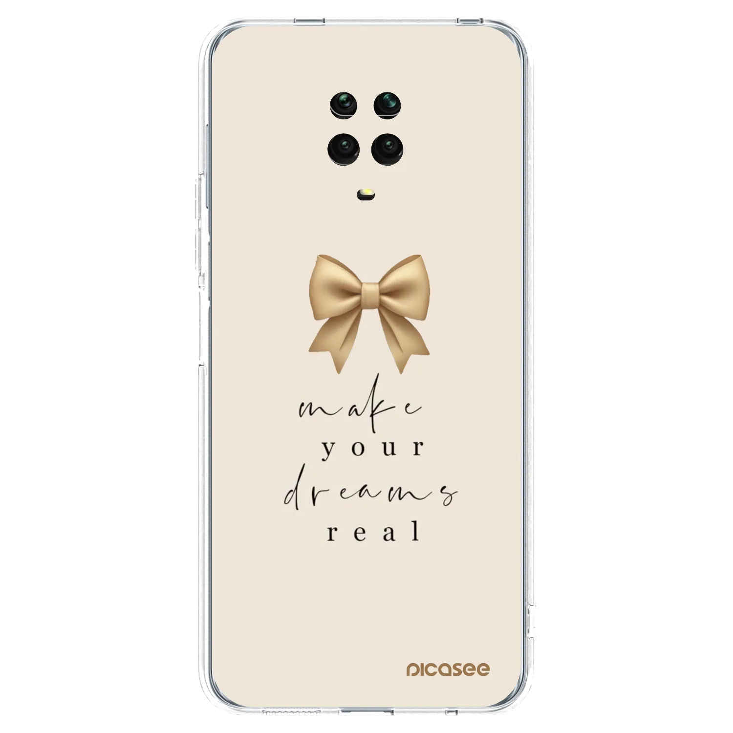 Picasee διαφανής θήκη σιλικόνης Xiaomi Redmi Note 9S - Golden Dream