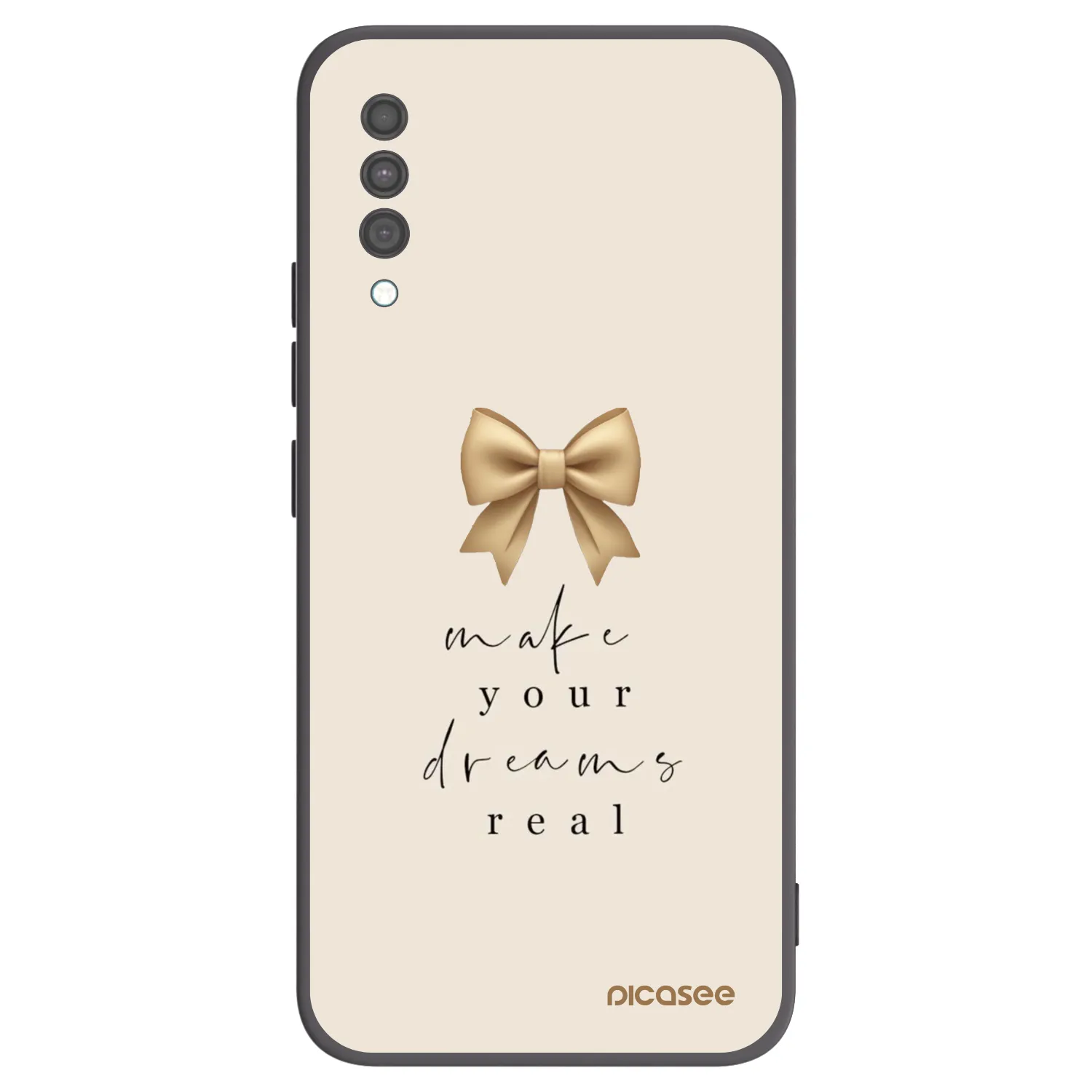 Picasee Μαύρη θήκη σιλικόνης για Samsung Galaxy A30s A307F - Golden Dream