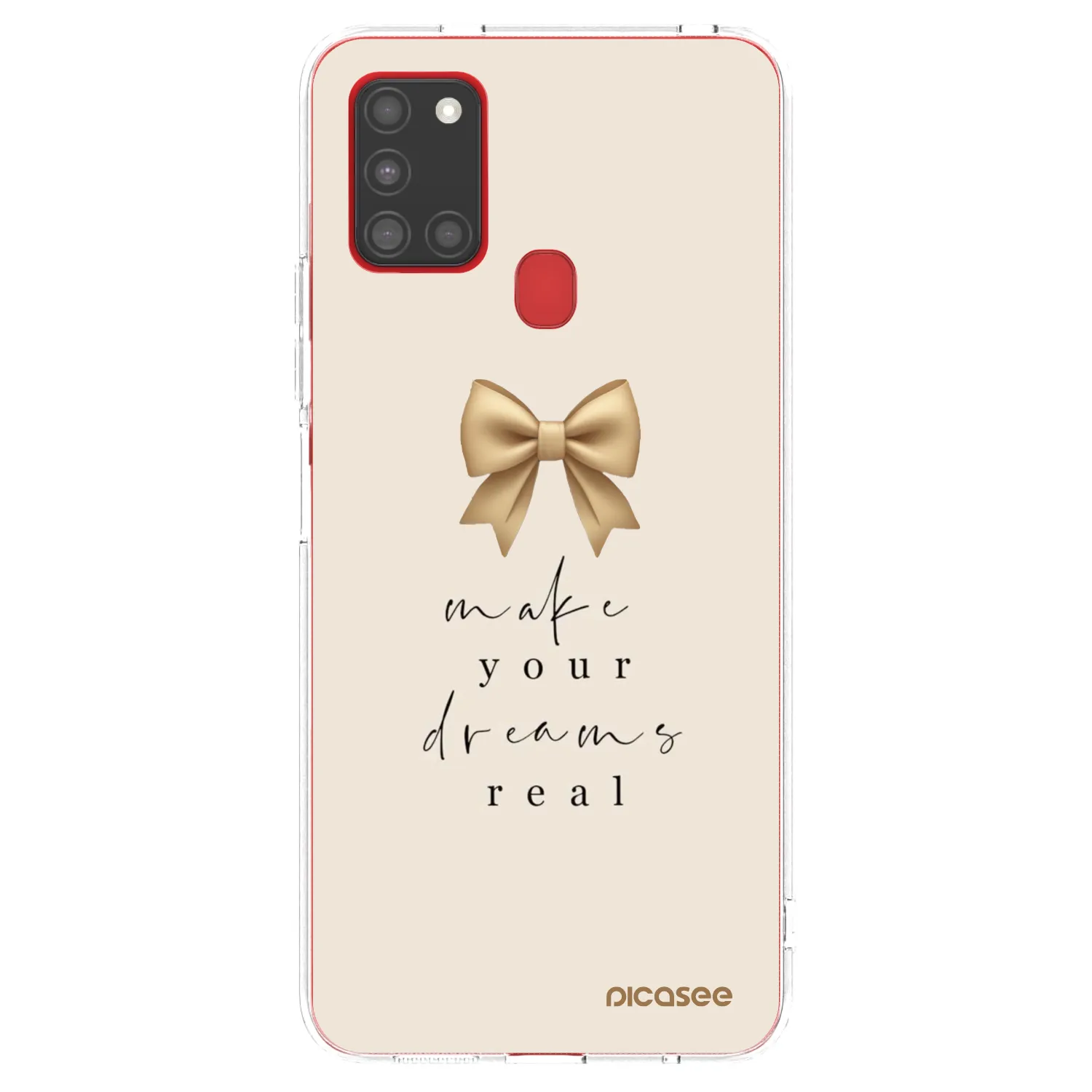 Picasee διαφανής θήκη σιλικόνης Samsung Galaxy A21s - Golden Dream
