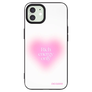 Picasee Μαύρη θήκη σιλικόνης για Apple iPhone 12 - Rich Energy