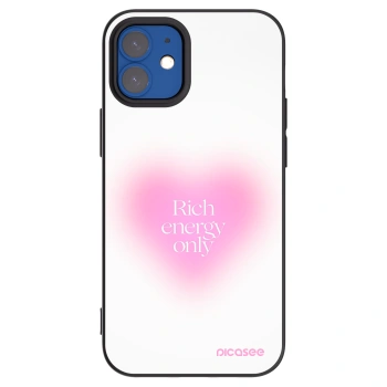 Picasee Μαύρη θήκη σιλικόνης για Apple iPhone 12 mini - Rich Energy