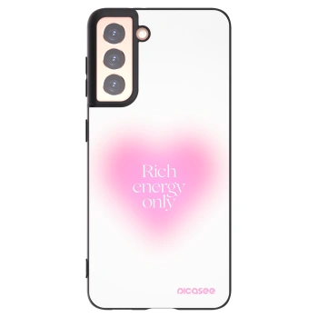 Picasee Μαύρη θήκη σιλικόνης για Samsung Galaxy S21 5G G991B - Rich Energy