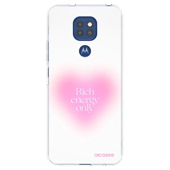 Picasee διαφανής θήκη σιλικόνης Motorola Moto G9 Play - Rich Energy