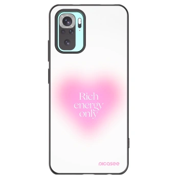 Picasee Μαύρη θήκη σιλικόνης για Xiaomi Redmi Note 10 Pro - Rich Energy