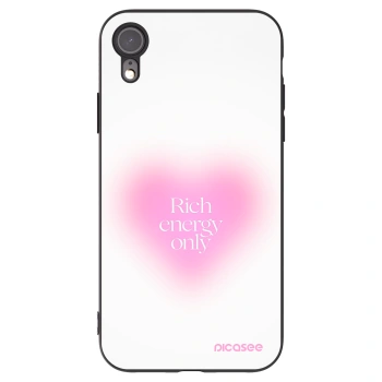 Picasee Μαύρη θήκη σιλικόνης για Apple iPhone XR - Rich Energy