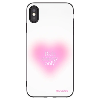 Picasee Μαύρη θήκη σιλικόνης για Apple iPhone XS Max - Rich Energy