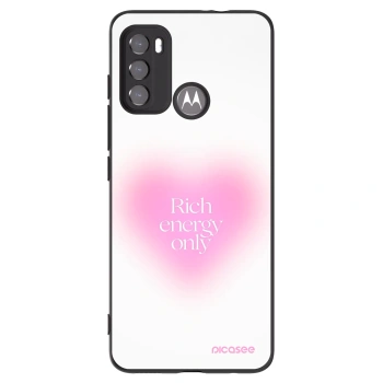 Picasee Μαύρη θήκη σιλικόνης για Motorola Moto G60 - Rich Energy