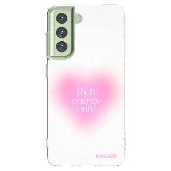 Picasee διαφανής θήκη σιλικόνης Samsung Galaxy S21 FE 5G - Rich Energy